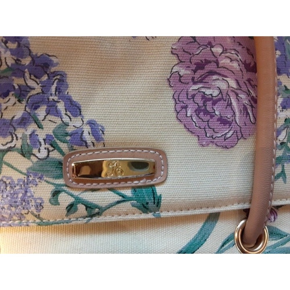 Jaclyn Smith Spring Fresh Yellow & Lilac Shoulder Bag NWT Vintage Stock - Picture 4 of 11